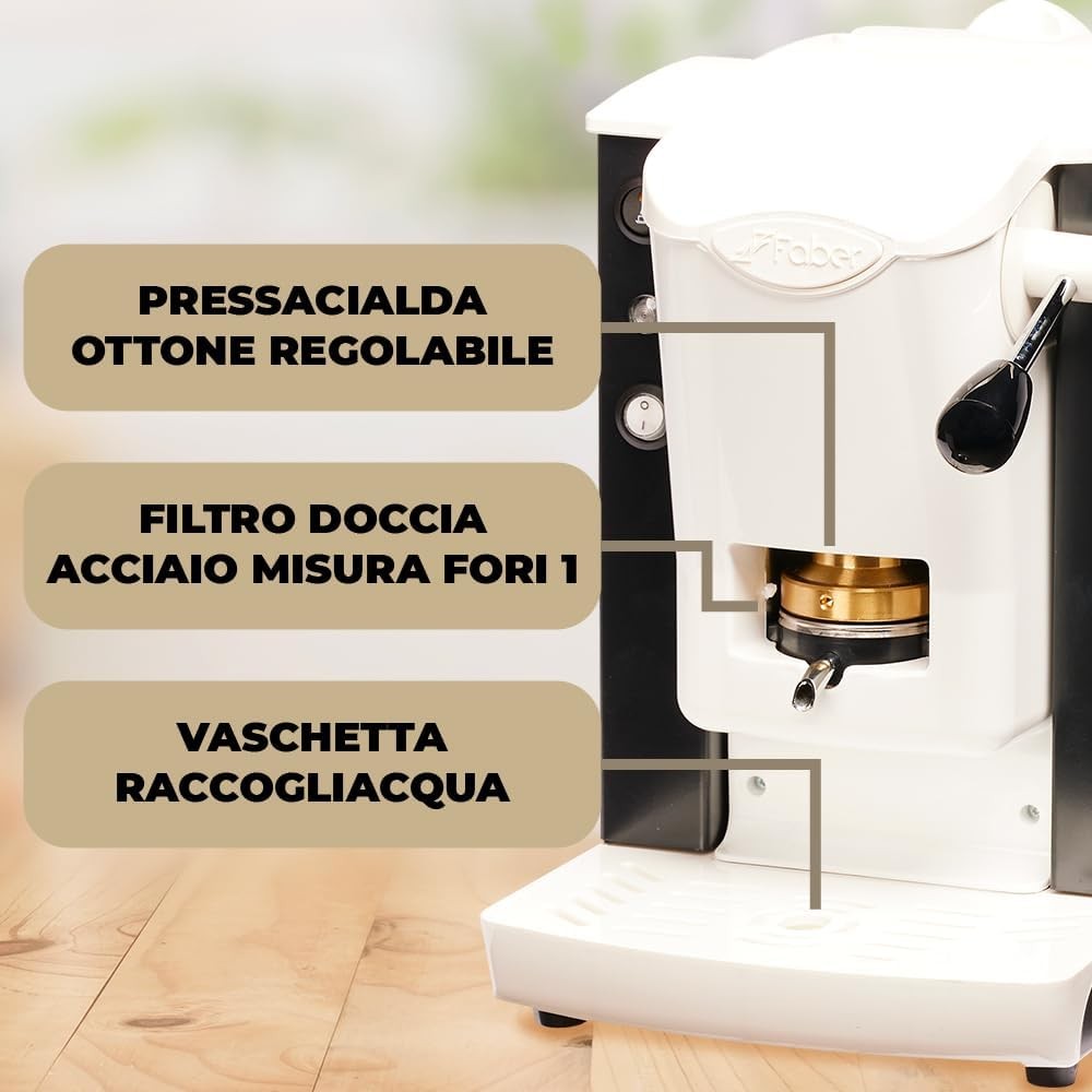 FABER MACCHINA DA CAFFE' SLOT PLAST BASIC TELAIO NERO GARANZIA UFFICIALE ITALIA 2 ANNI