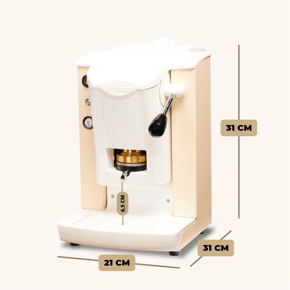 FABER MACCHINA DA CAFFE' SLOT PLAST BASIC TELAIO AVORIO GARANZIA UFFICIALE ITALIA 2 ANNI