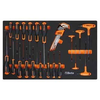 Beta Combinazione Arredo officina RSC50 Automotive Con Assortimento di 223 Utensili Omaggio