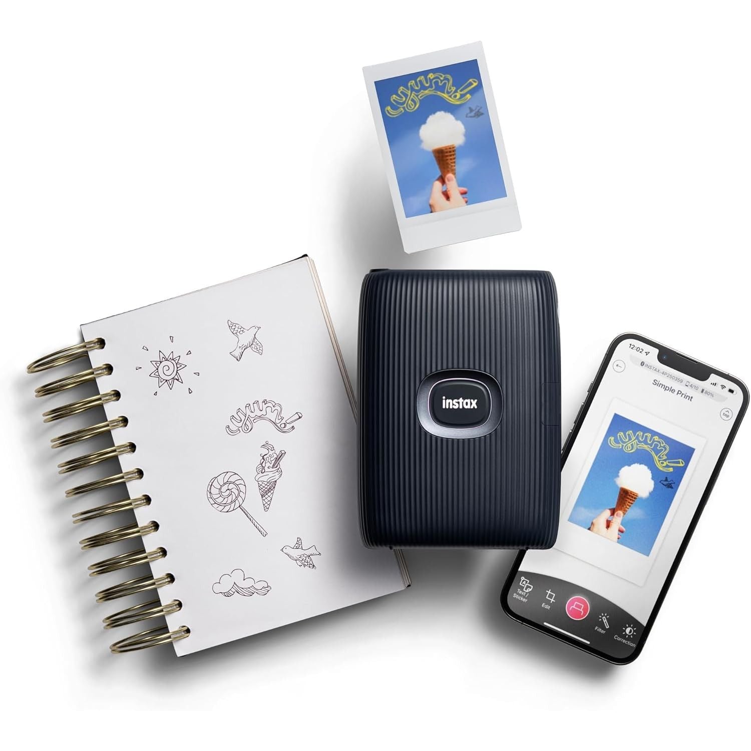 FUJIFILM INSTAX MINI LINK 2 PRINTER SPACE BLUE Garanzia Ufficiale 2 Anni