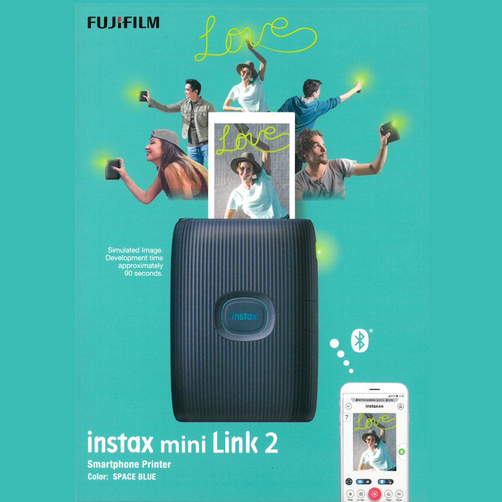FUJIFILM INSTAX MINI LINK 2 PRINTER SPACE BLUE Garanzia Ufficiale 2 Anni