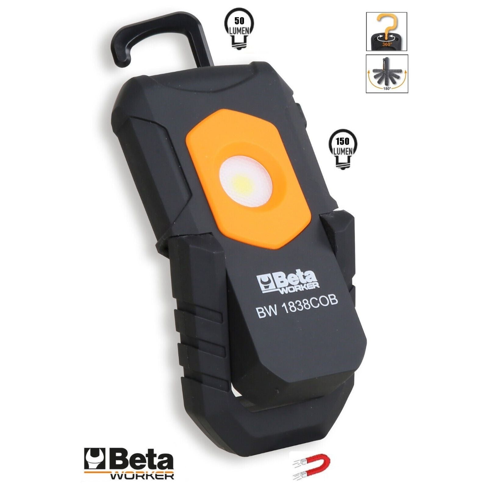 Beta Lampada Ricaricabile Compatta Con Led Ad Altissima Luminosità