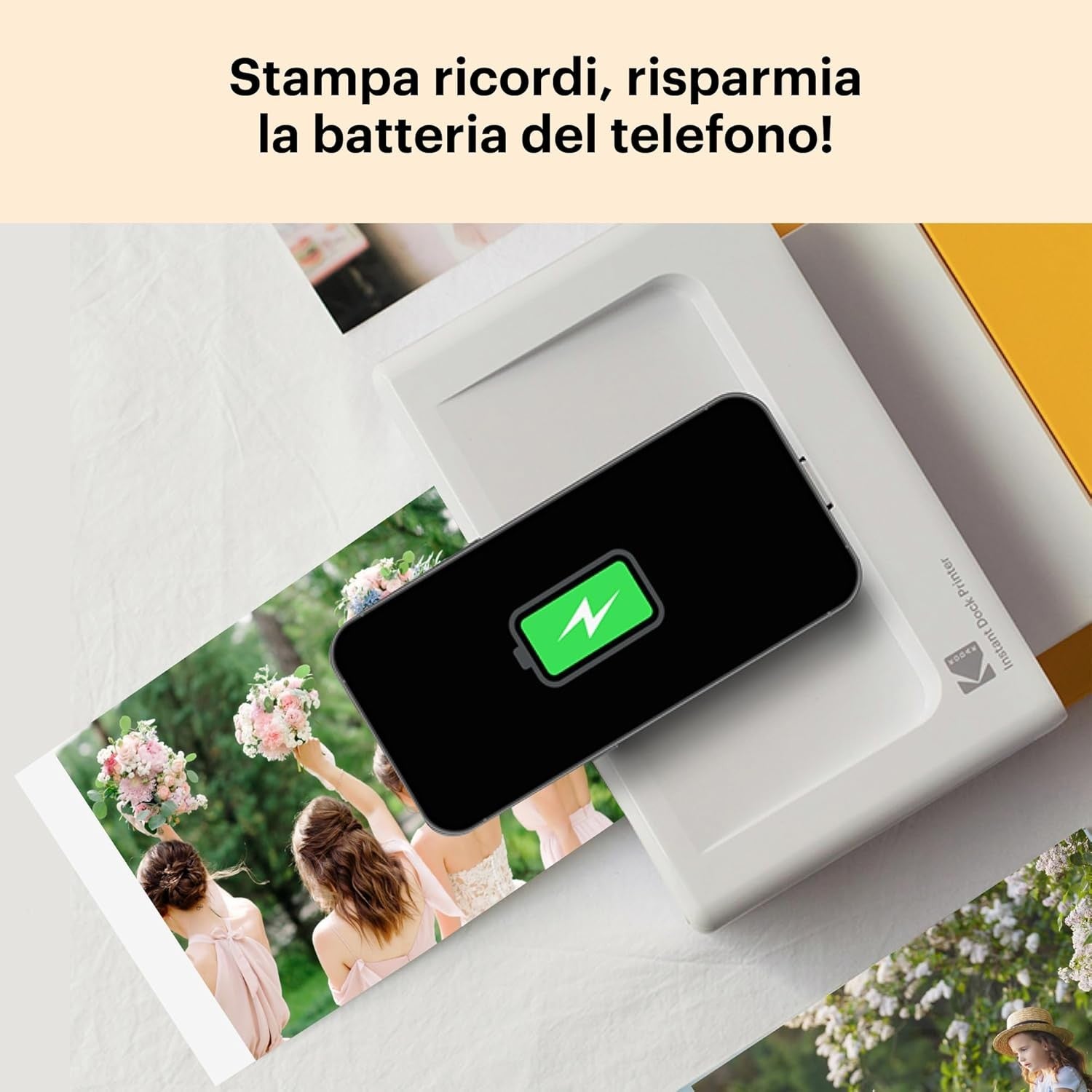 Kodak Stampante PD460 Dock PLUS 10X15cm + 10 foto incluse Garanzia Ufficiale Italia 2 Anni