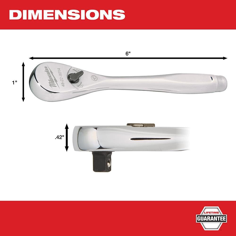 Milwaukee Chiave Cricchetto 1/4