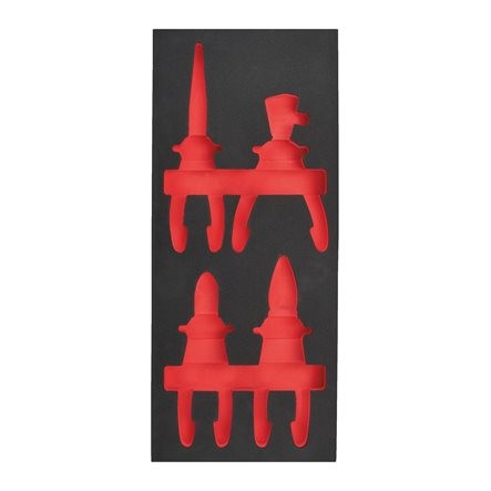 Milwaukee Moduli Morbidi Vuoti Per Carrelli - Set Pinze Isolate 1.000V - 4 Pezzi