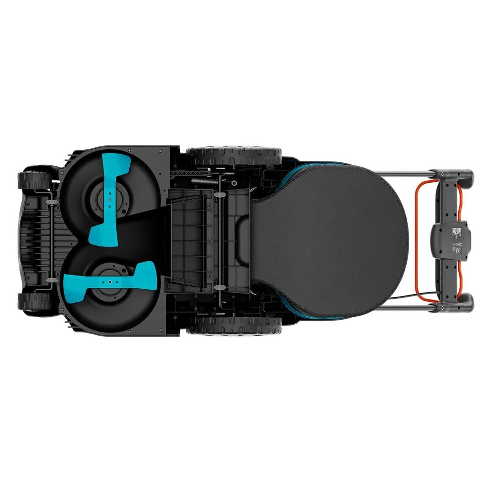 Gardena PowerMax Duo 46/36V Rasaerba a Batteria, Doppia Lama, 2 Batterie P4A 4.0 Ah