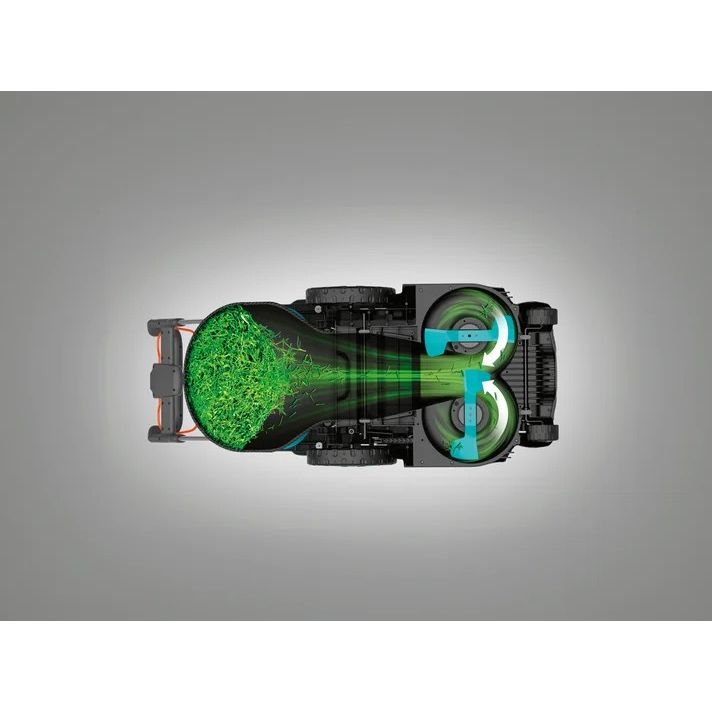 Gardena PowerMax Duo 46/36V Rasaerba a Batteria, Doppia Lama, 2 Batterie P4A 4.0 Ah