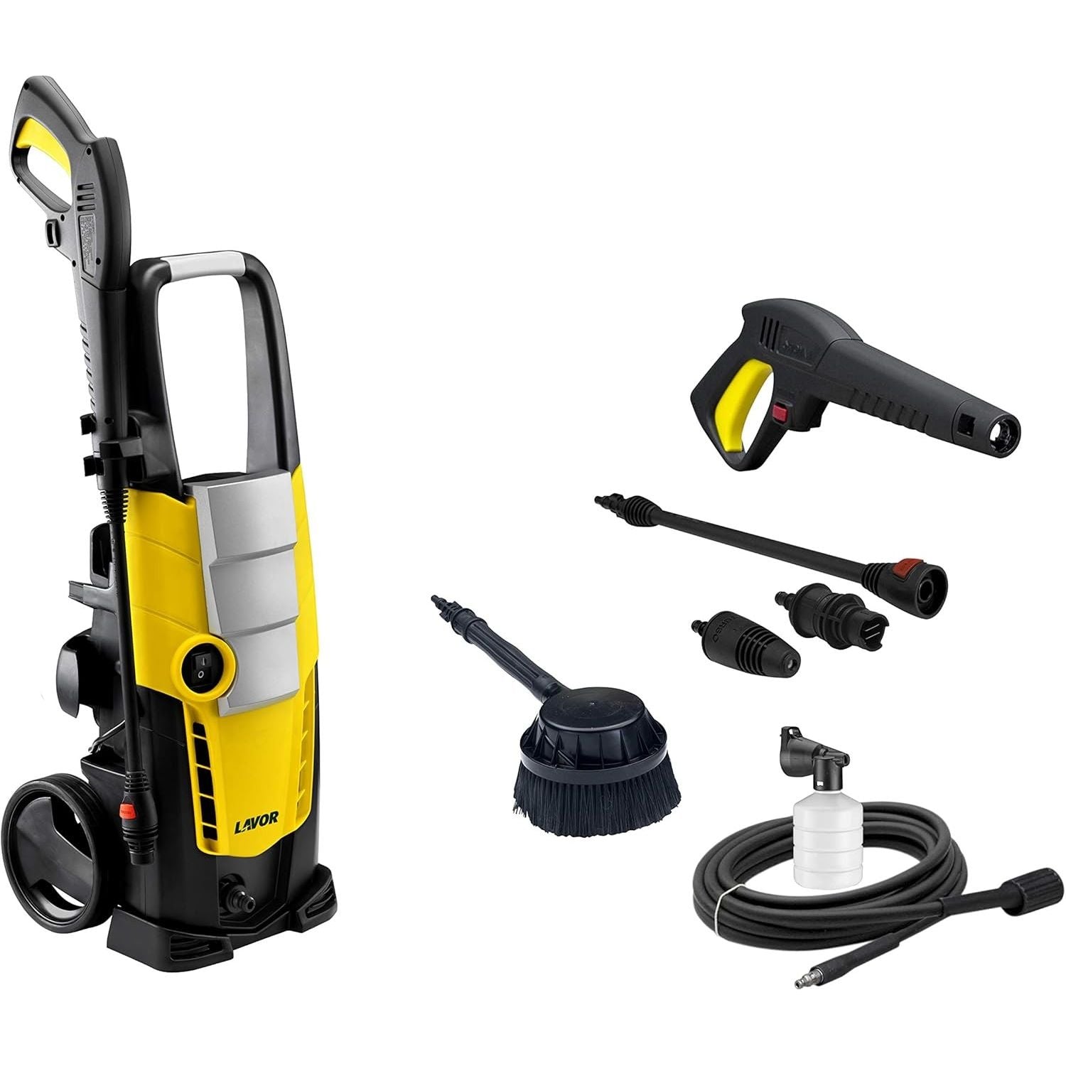 Lavor Idropulitrice ad Acqua Fredda Galaxy 140-450 L/H, 140 Bar 1900 W con Spazzola Rotante