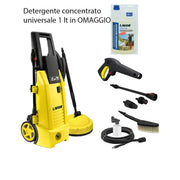 Lavor Idropulitrice Ad Acqua Fredda Ninja Plus 130 Con Lavapatio Spazzola e Detergente concentrato In Omaggio