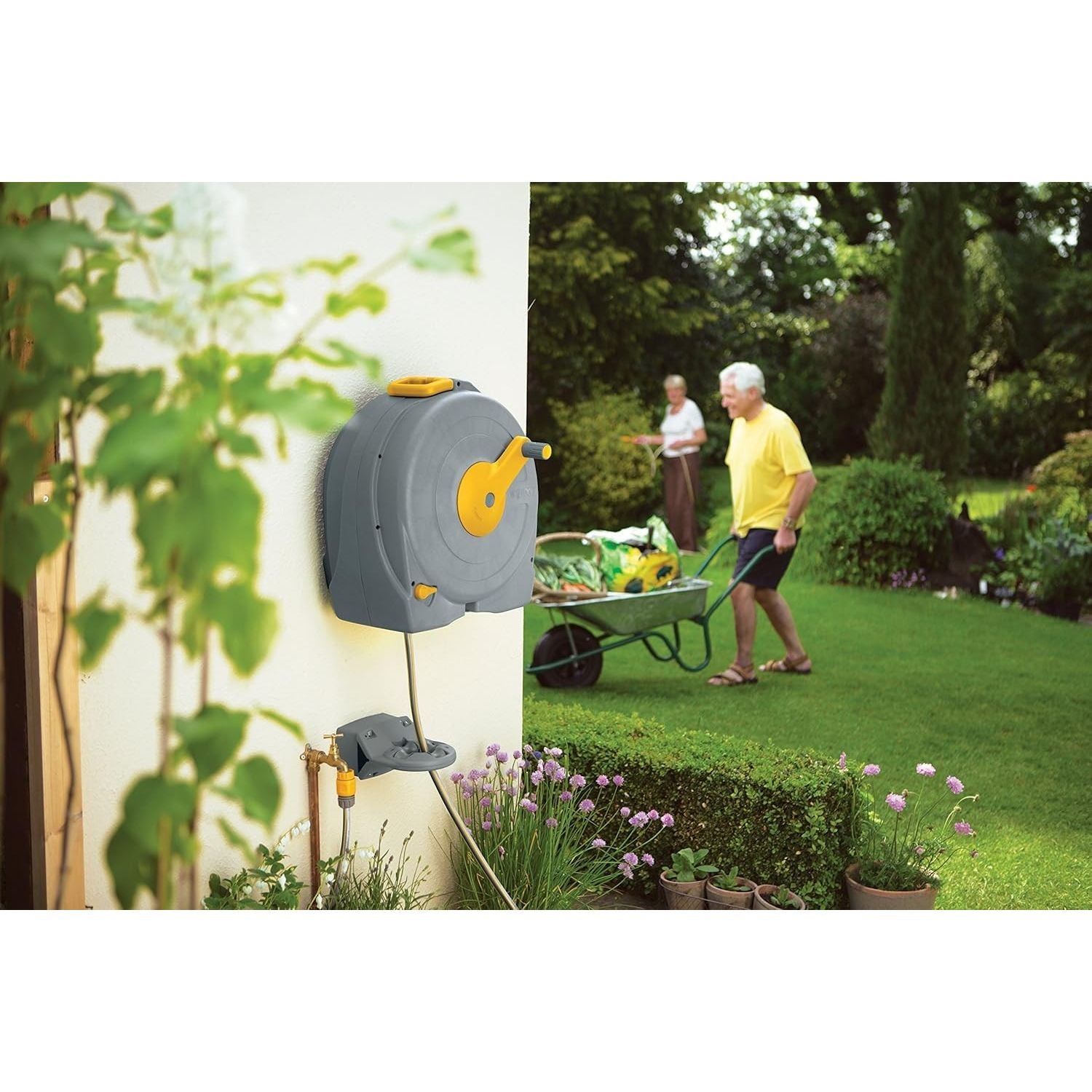 Hozelock Avvolgitubo Da Parete Fast Reel Con Tubo 40 Metri