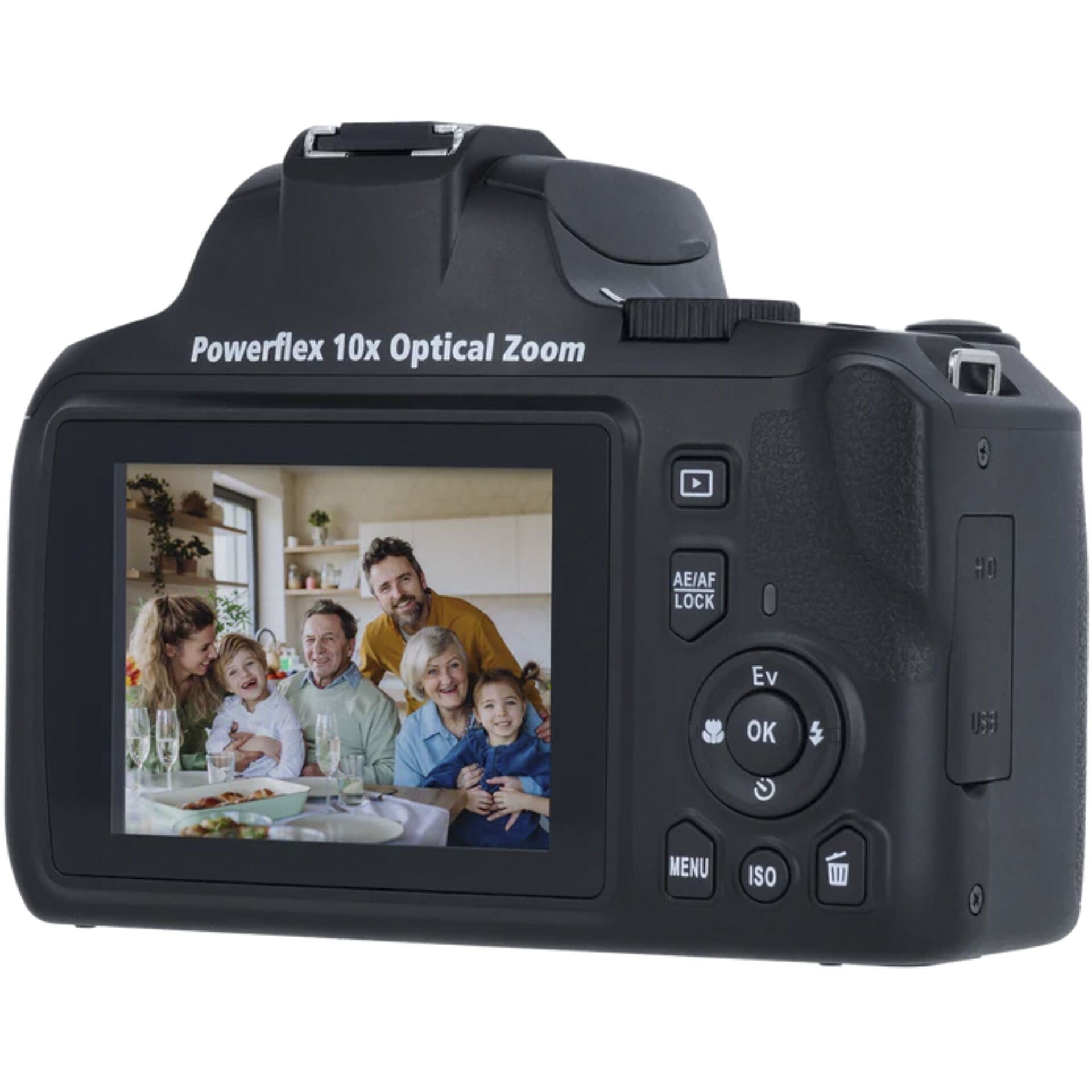 ROLLEI POWERFLEX 10X OPTICAL ZOOM CAMERA - GARANZIA 2 ANNI UFFICIALE ITALIA