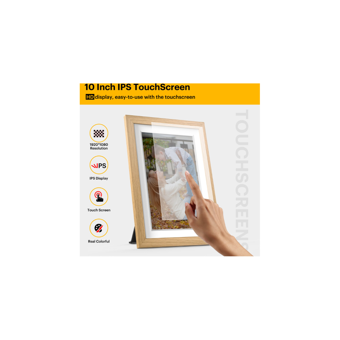 KODAK RCF1018 CORNICE DIGITALE 10" WI-FI WOOD GARANZIA UFFICIALE ITALIA 2 ANNI