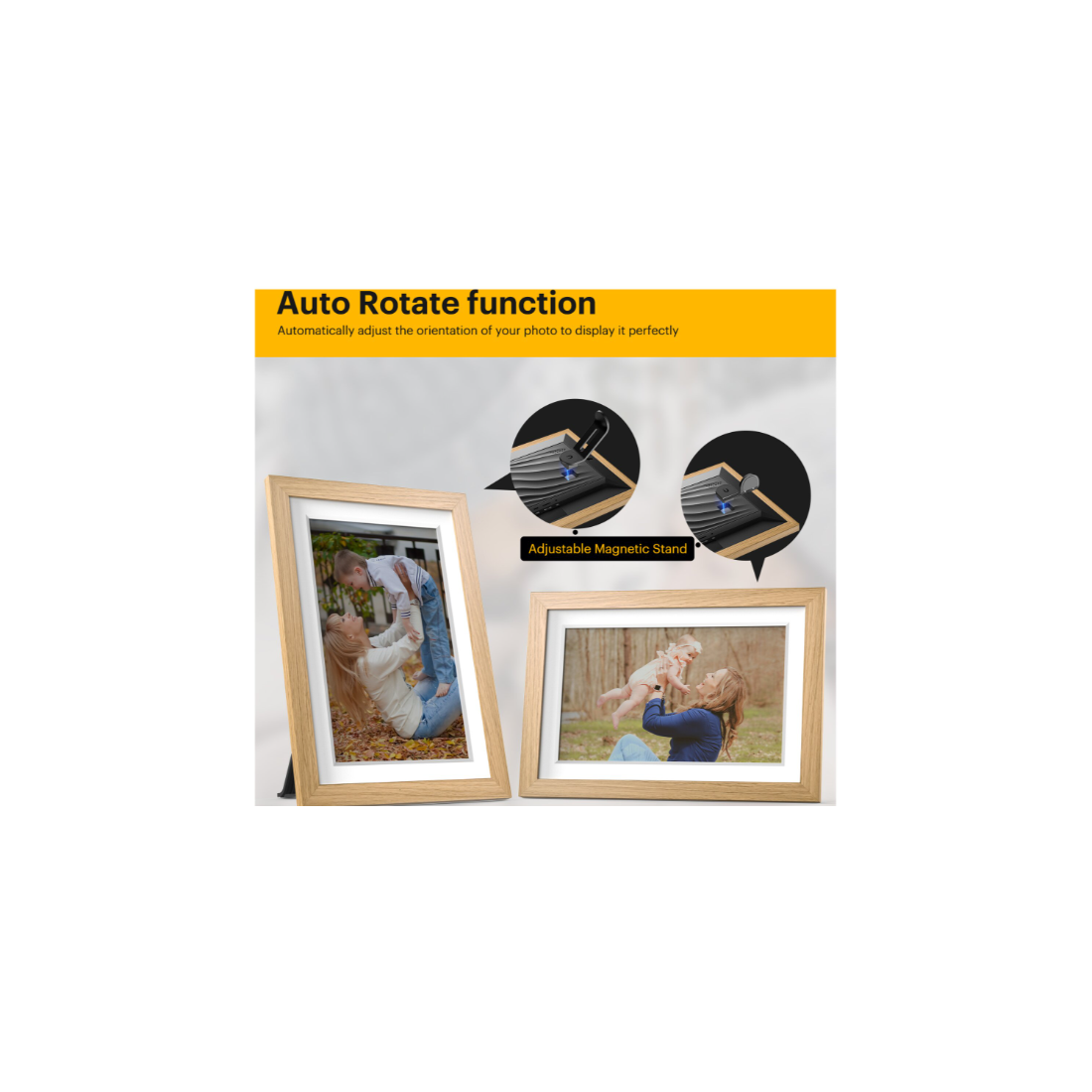 KODAK RCF1018 CORNICE DIGITALE 10" WI-FI WOOD GARANZIA UFFICIALE ITALIA 2 ANNI