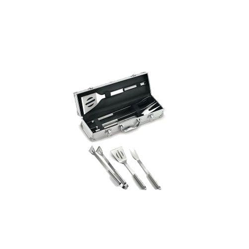 Ompagrill Set 4 Accessori Barbecue In Valigetta In Alluminio