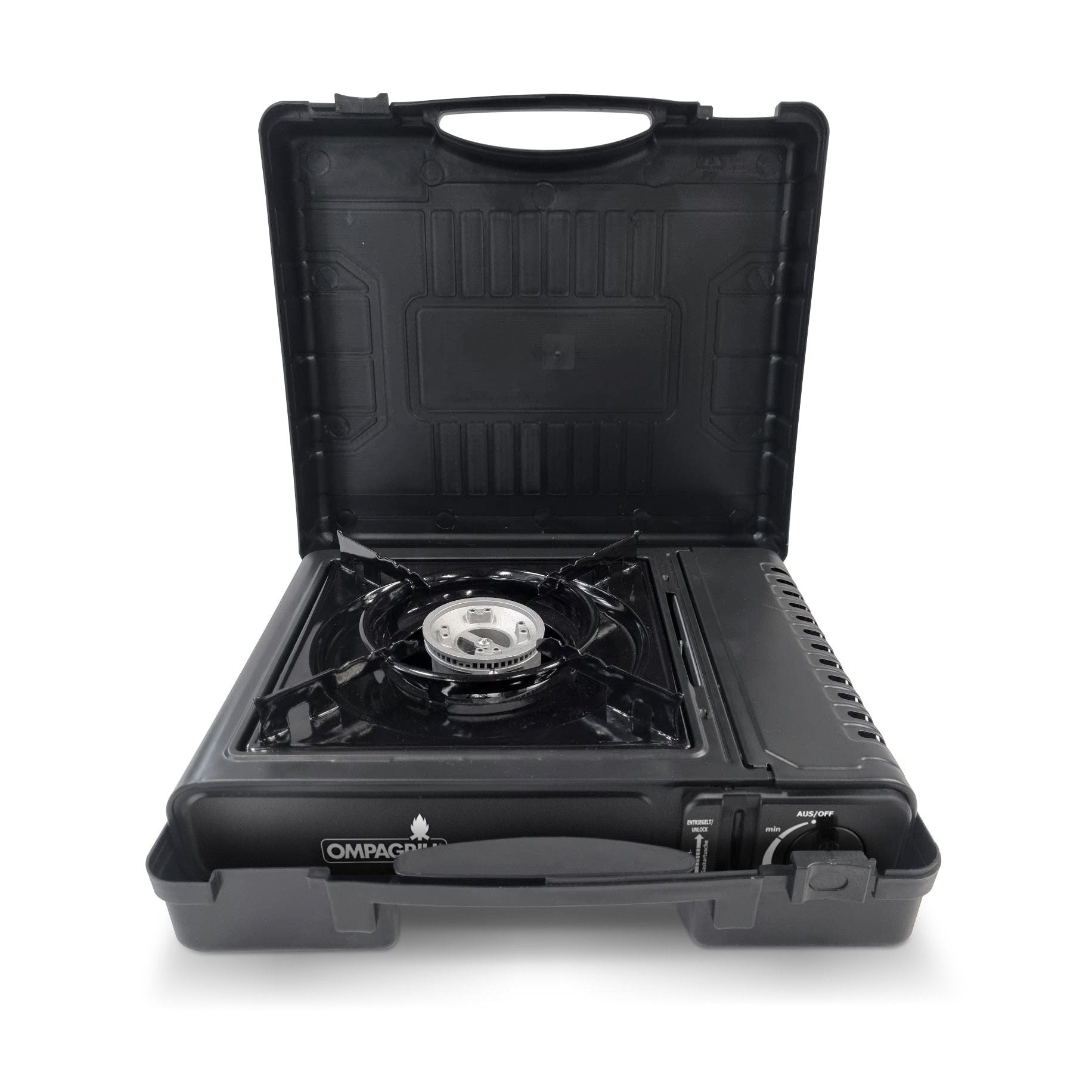 Ompagrill Fornello 1 Scout In Acciaio Con Accensione Piezoelettrica E Valigetta Inclusa