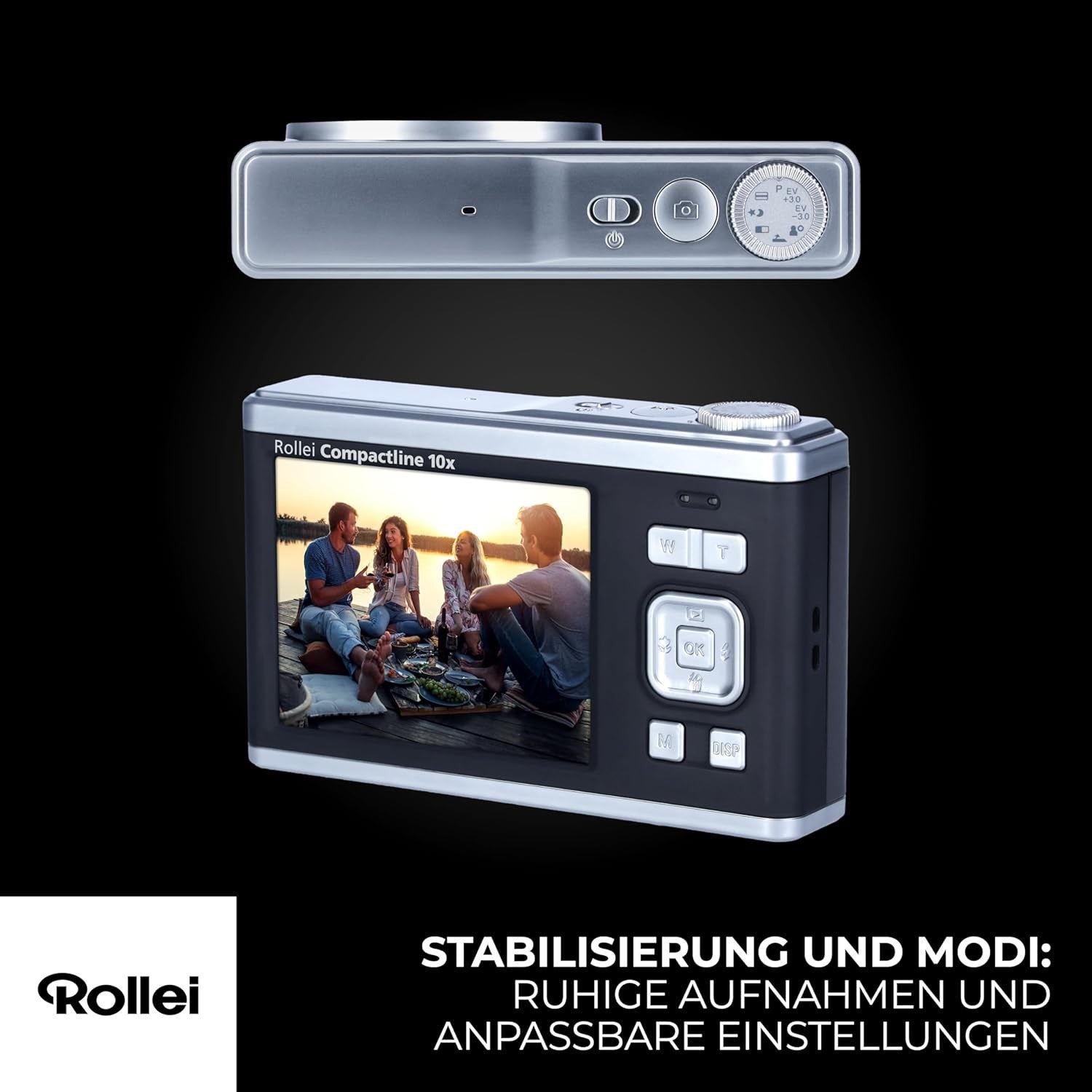 ROLLEI COMPACTLINE 10X OPTICAL ZOOM CAMERA - GARANZIA 2 ANNI UFFICIALE ITALIA