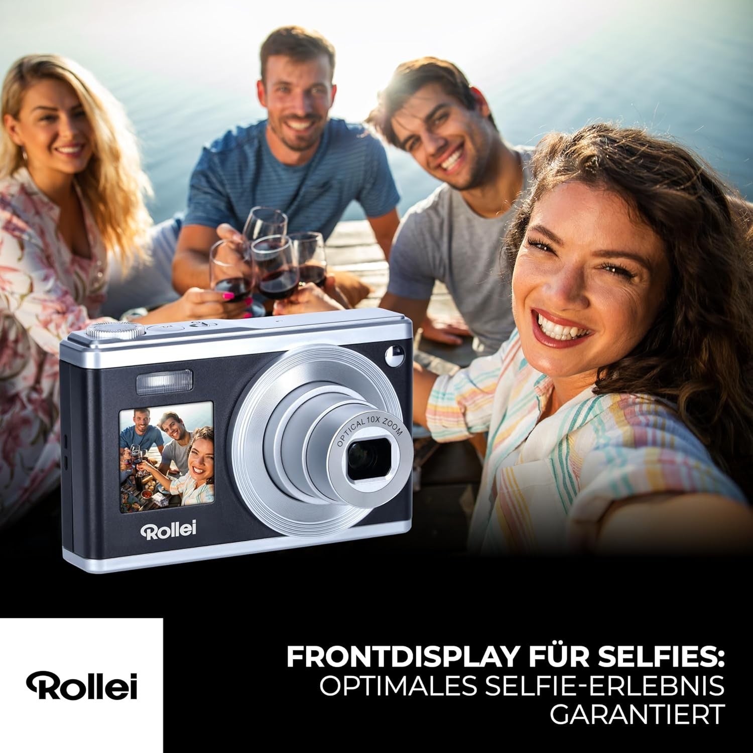 ROLLEI COMPACTLINE 10X OPTICAL ZOOM CAMERA - GARANZIA 2 ANNI UFFICIALE ITALIA