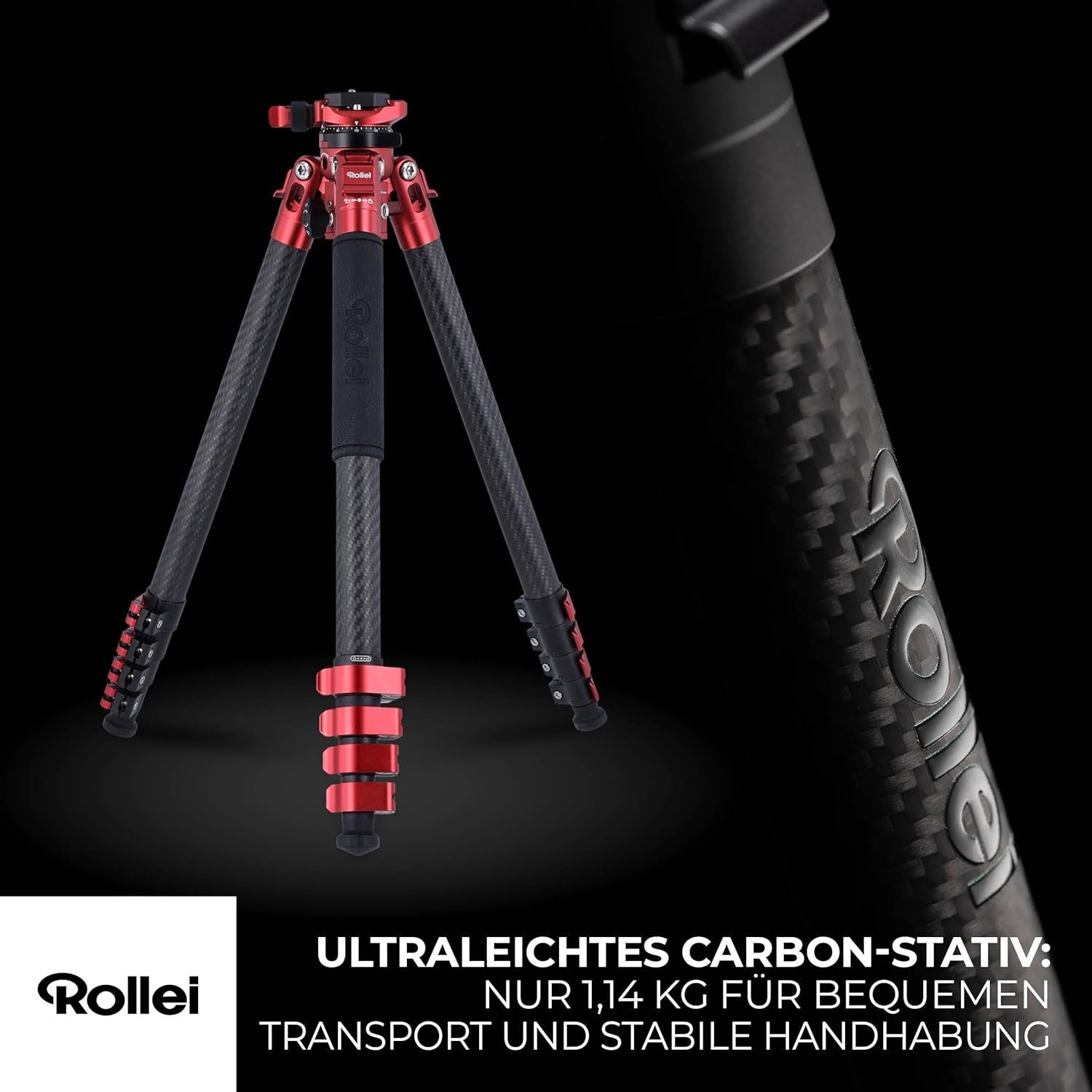 ROLLEI TREPPIEDE EASY TRAVELER CARBONIO