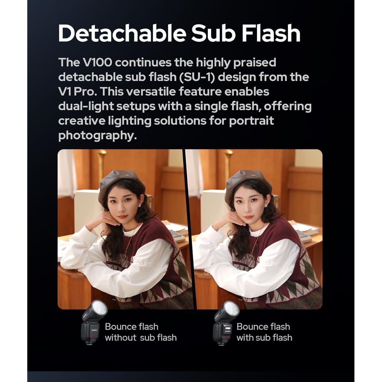 Godox Flash V100-N NIKON GARANZIA UFFICIALE ITALIA 2 ANNI