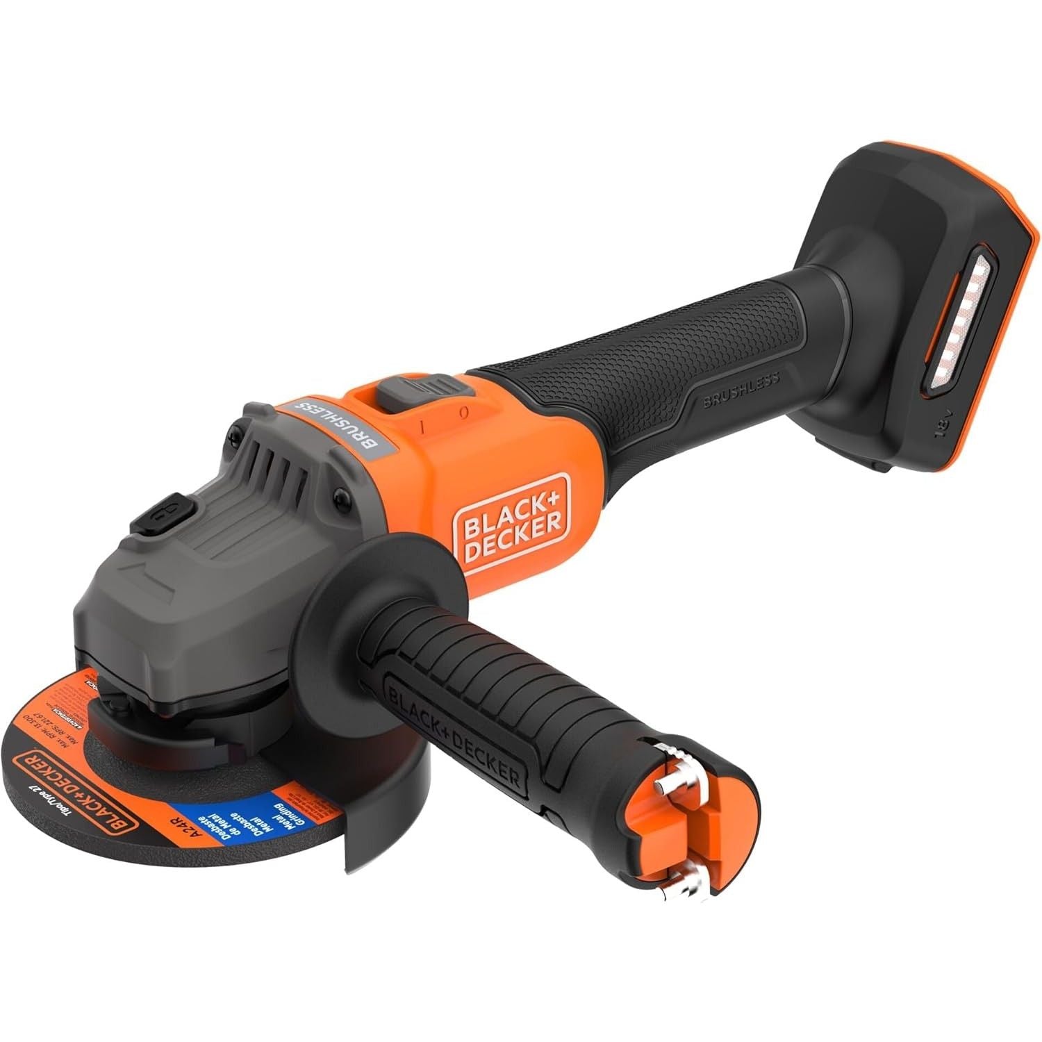 Black+Decker Smerigliatrice Angolare Brushless 115mm 18V