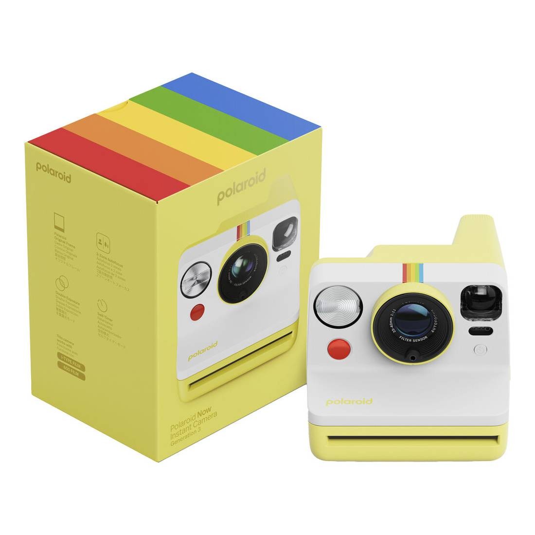 POLAROID NOW GENERATION 3 YELLOW GARANZIA 2 ANNI UFFICIALE NITAL ITALIA