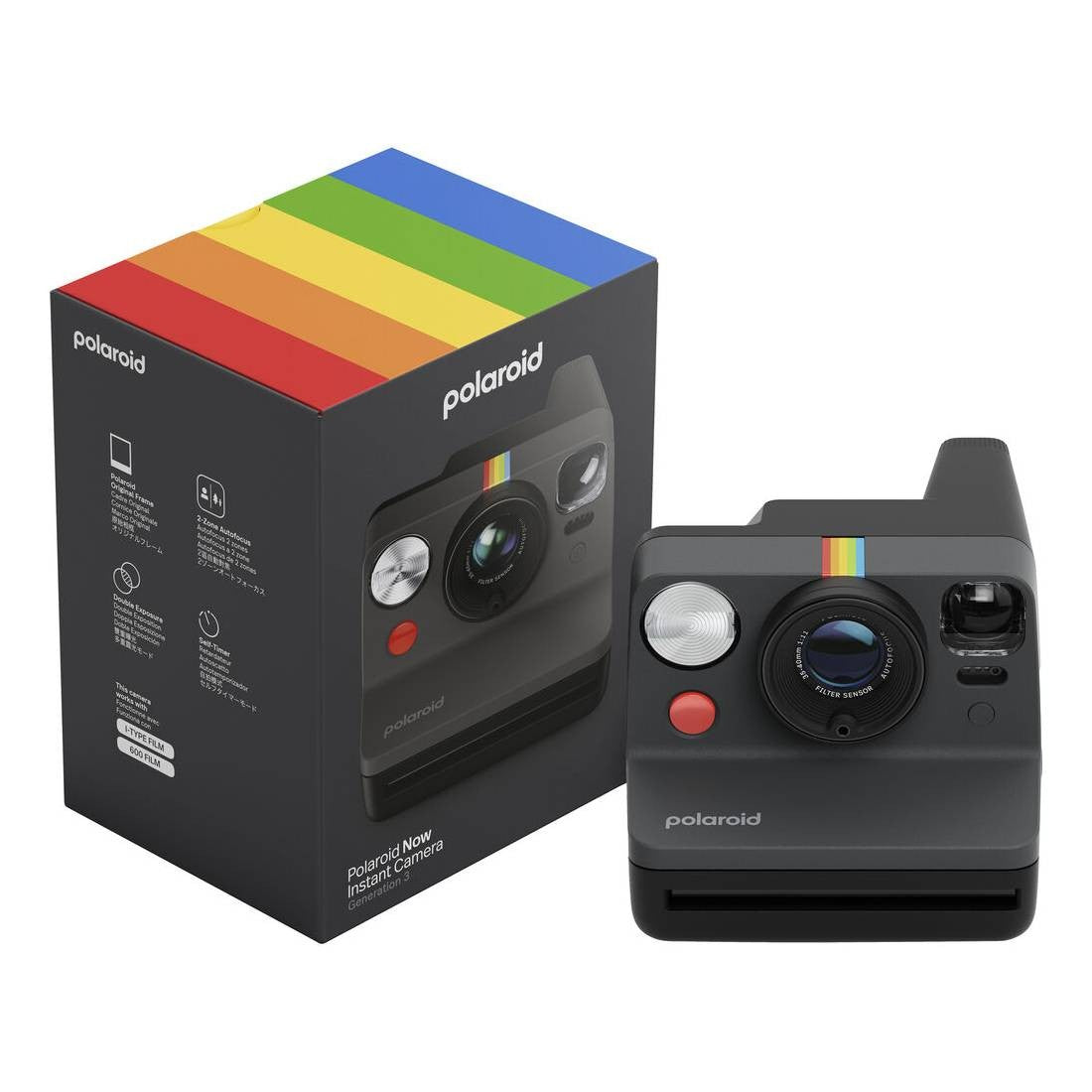 POLAROID NOW GENERATION 3 BLACK GARANZIA 2 ANNI UFFICIALE NITAL ITALIA