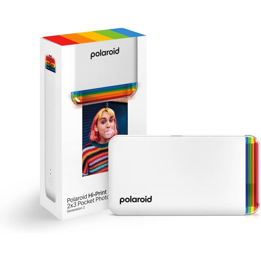 POLAROID Hi Print 2x3 Pocket GEN 2 White Stampante GARANZIA 2 ANNI UFFICIALE NITAL ITALIA