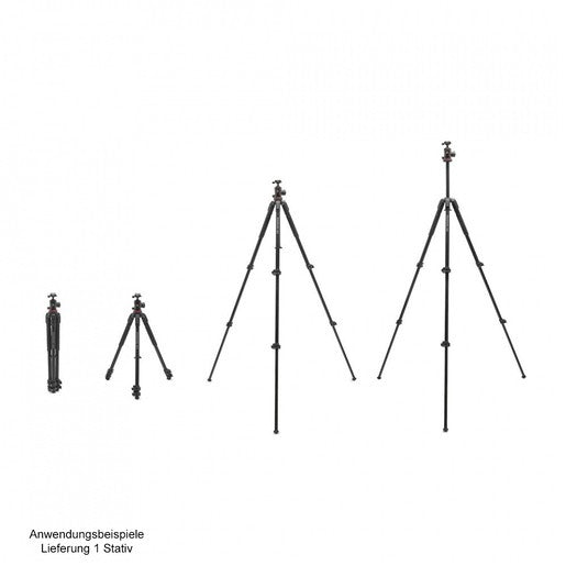 MANFROTTO TREPPIEDE 190X ALU ARCA CON TESTA A 3 VIE GARANZIA ITALIA 2 ANNI