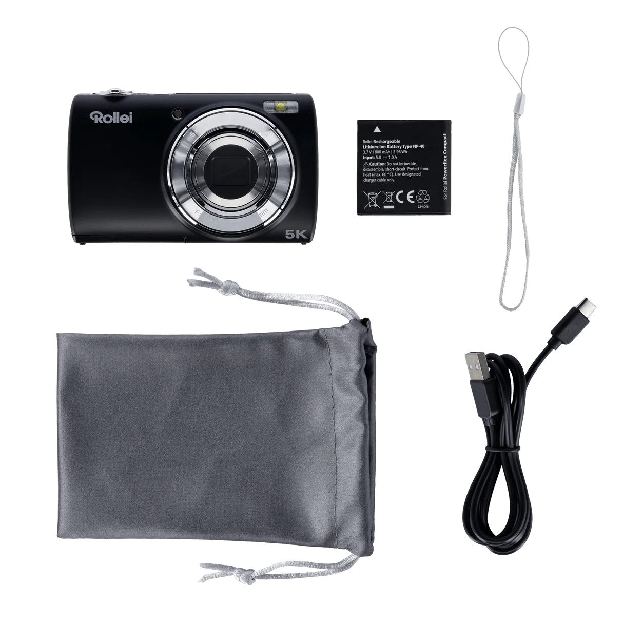 ROLLEI POWERFLEX COMPACT CAMERA 5X OPTICAL ZOOM CAMERA - GARANZIA 2 ANNI UFFICIALE ITALIA