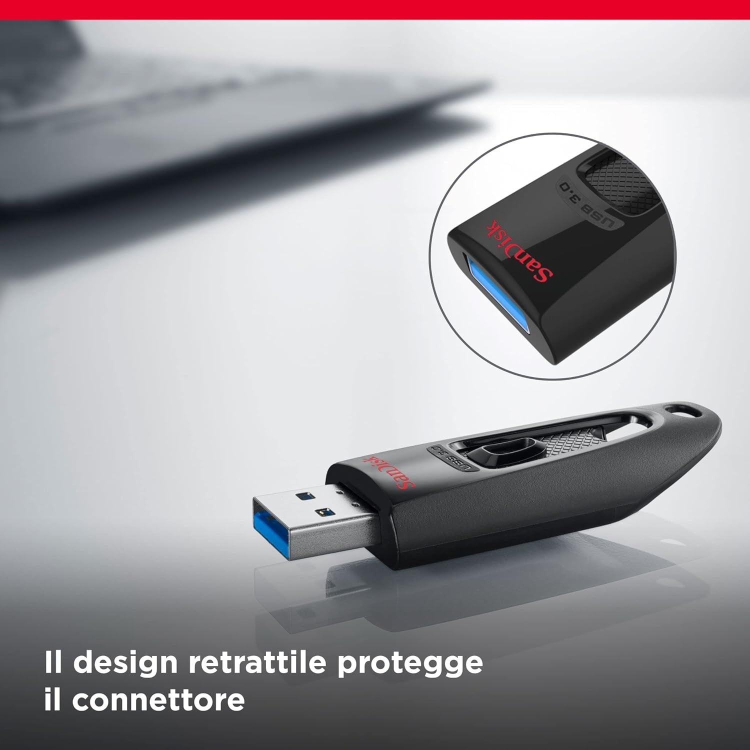 SanDisk CRUZER ULTRA USB 32GB 3.0 GARANZIA ITALIA 5 ANNI