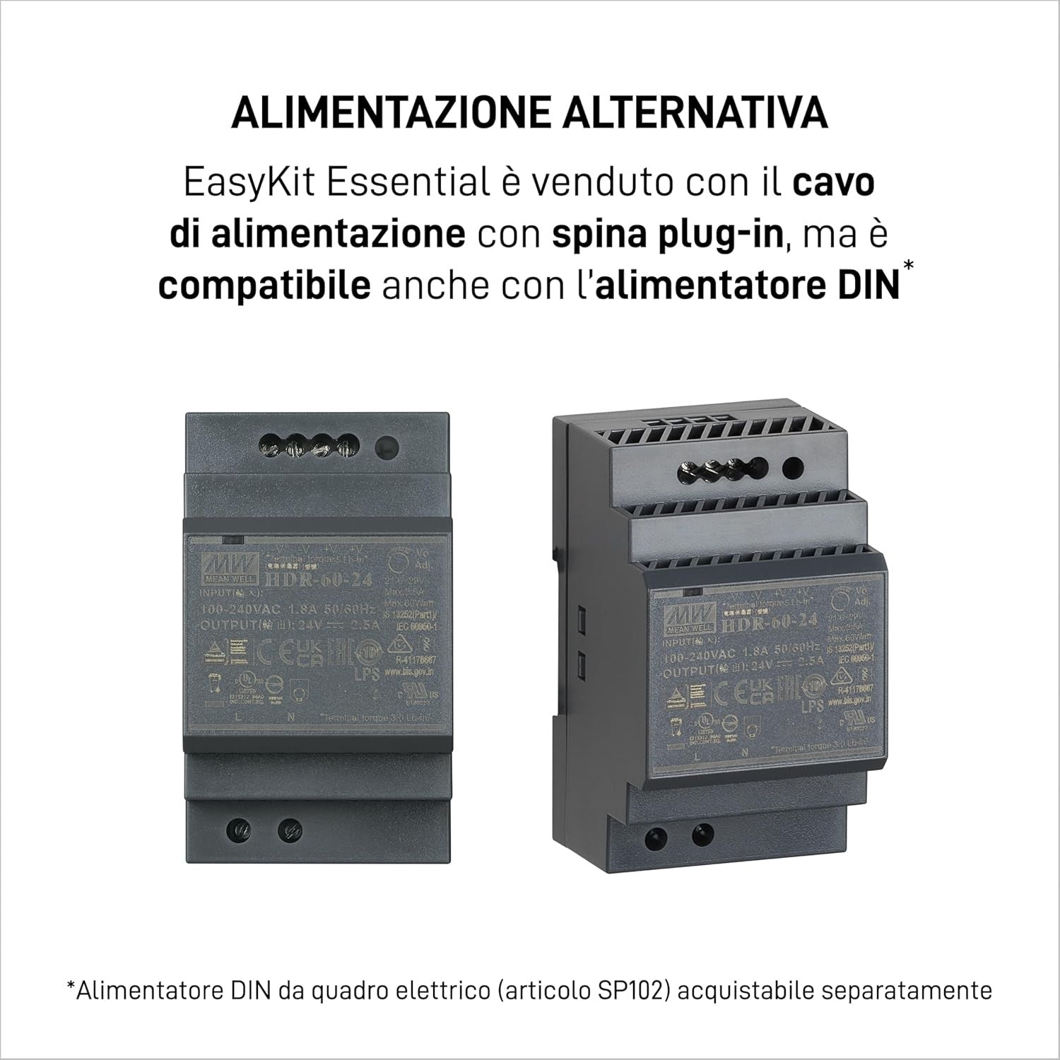 BTicino Videocitofono 2 Fili Mono-Bifamiliare Easykit Essential