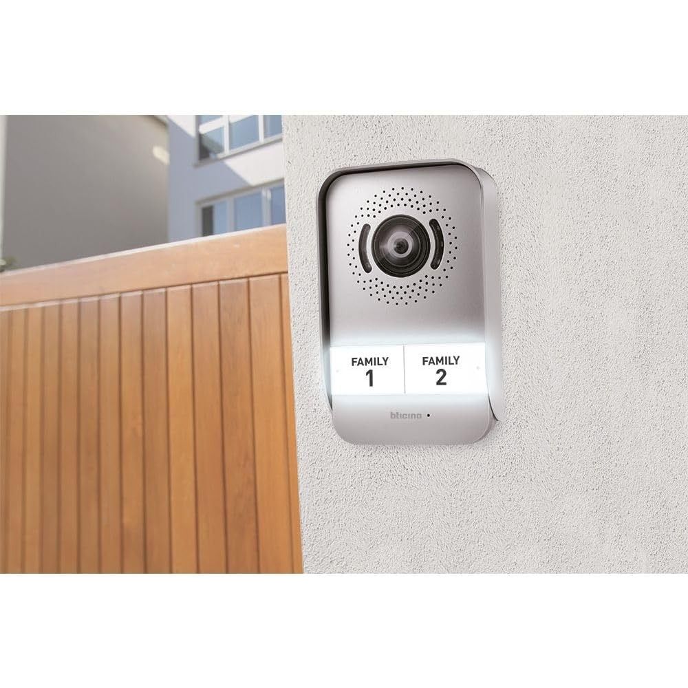 BTicino Pulsantiera Per Esterno Aggiuntiva Per Kit Videocitofono 2 Fili Metallo