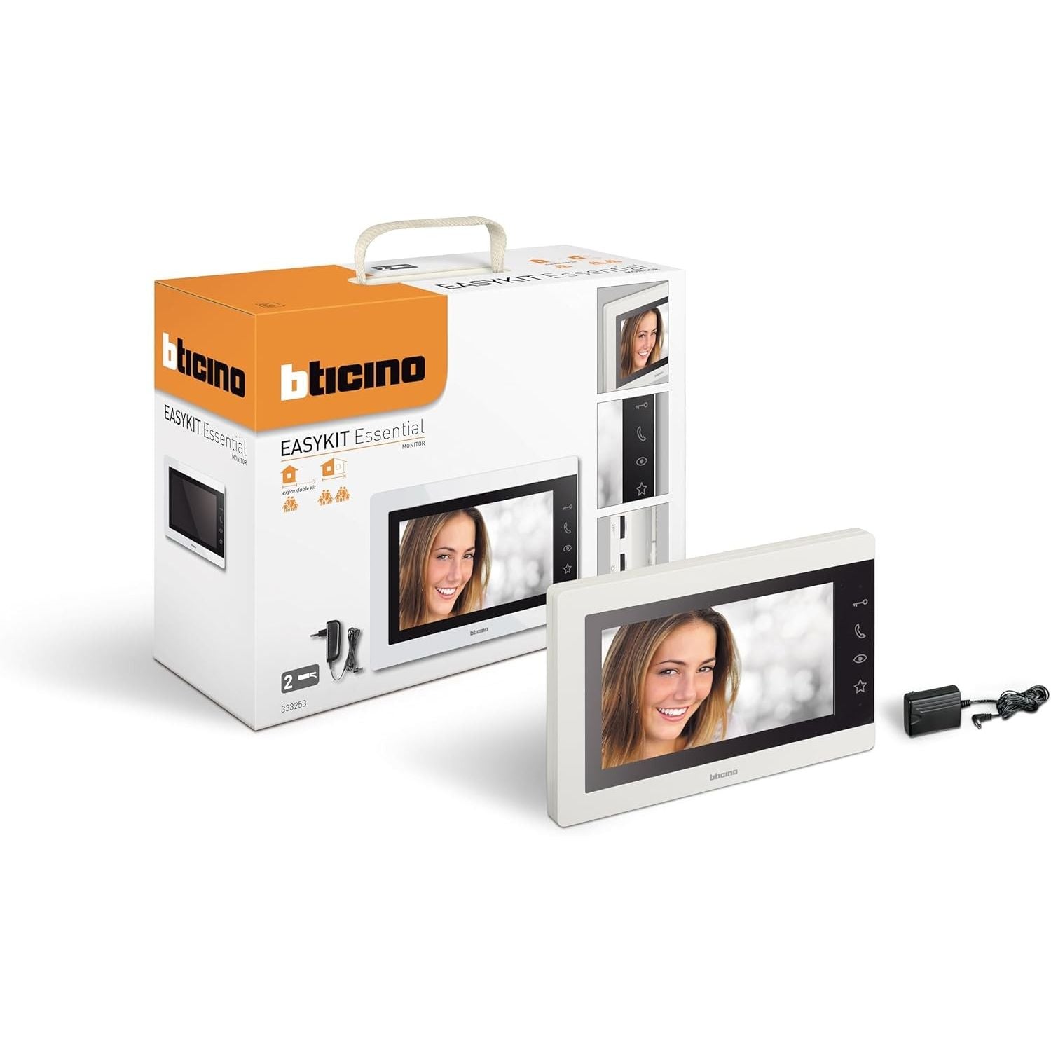 BTicino Videocitofono Interno Monitor Display 7'' Easykit Essential