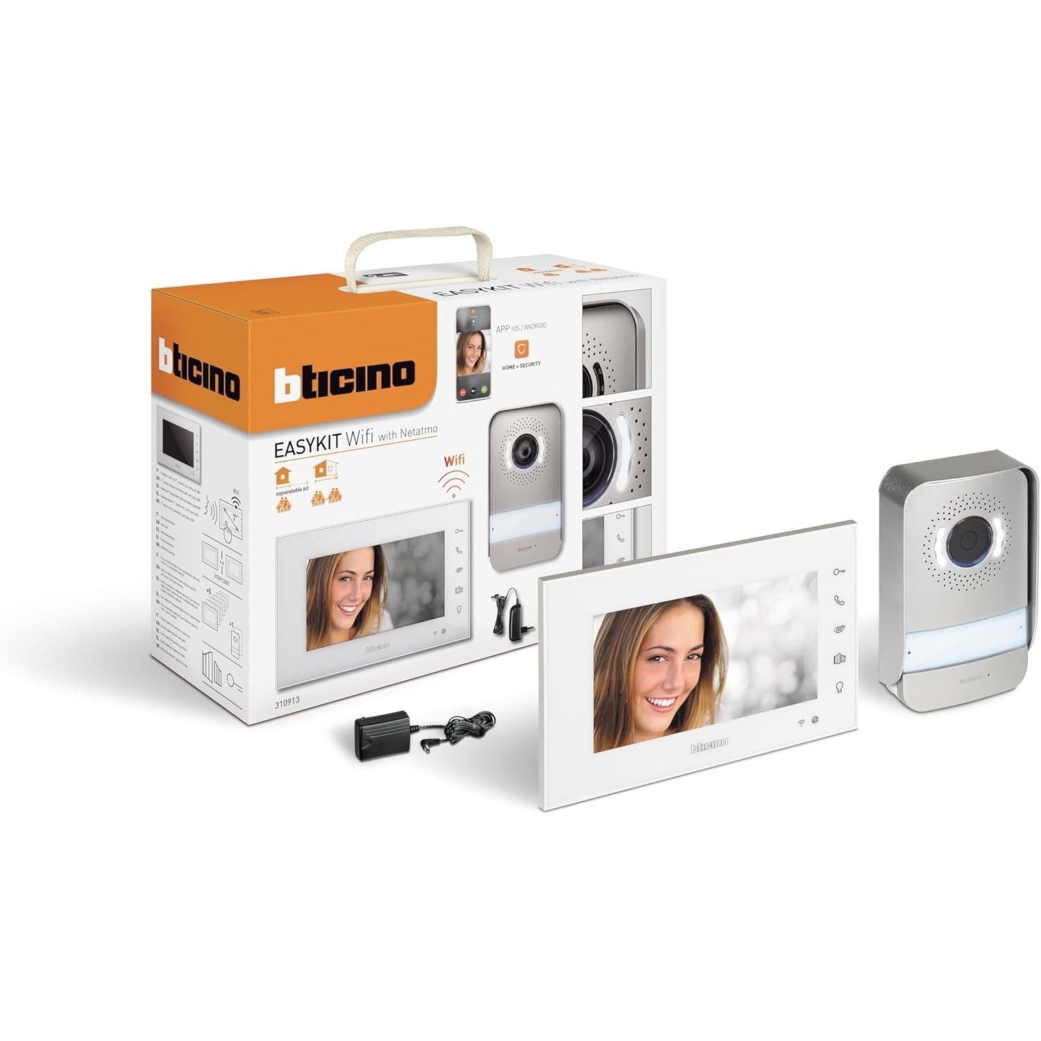 BTicino Videocitofono WiFi Monofamiliare Plug-In 2 Fili Espandibile Bifamiliare