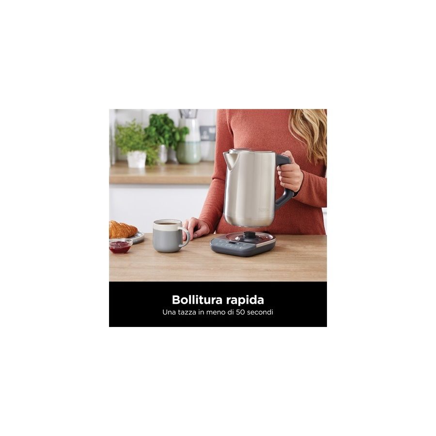 SHARK NINJA BOLLITORE CON TEMPERATURA DI PRECISIONE ALLUMINIO - GARANZIA UFFICIALE ITALIA 2 ANNI