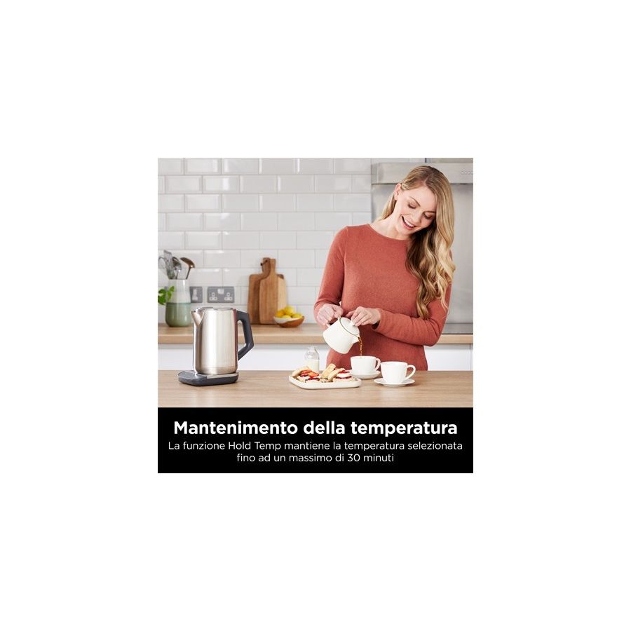 SHARK NINJA BOLLITORE CON TEMPERATURA DI PRECISIONE ALLUMINIO - GARANZIA UFFICIALE ITALIA 2 ANNI