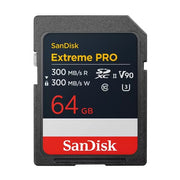 SanDisk SDXC Extreme PRO UHS-II (64GB) 300MB/S  V90 GARANZIA ITALIA 5 ANNI