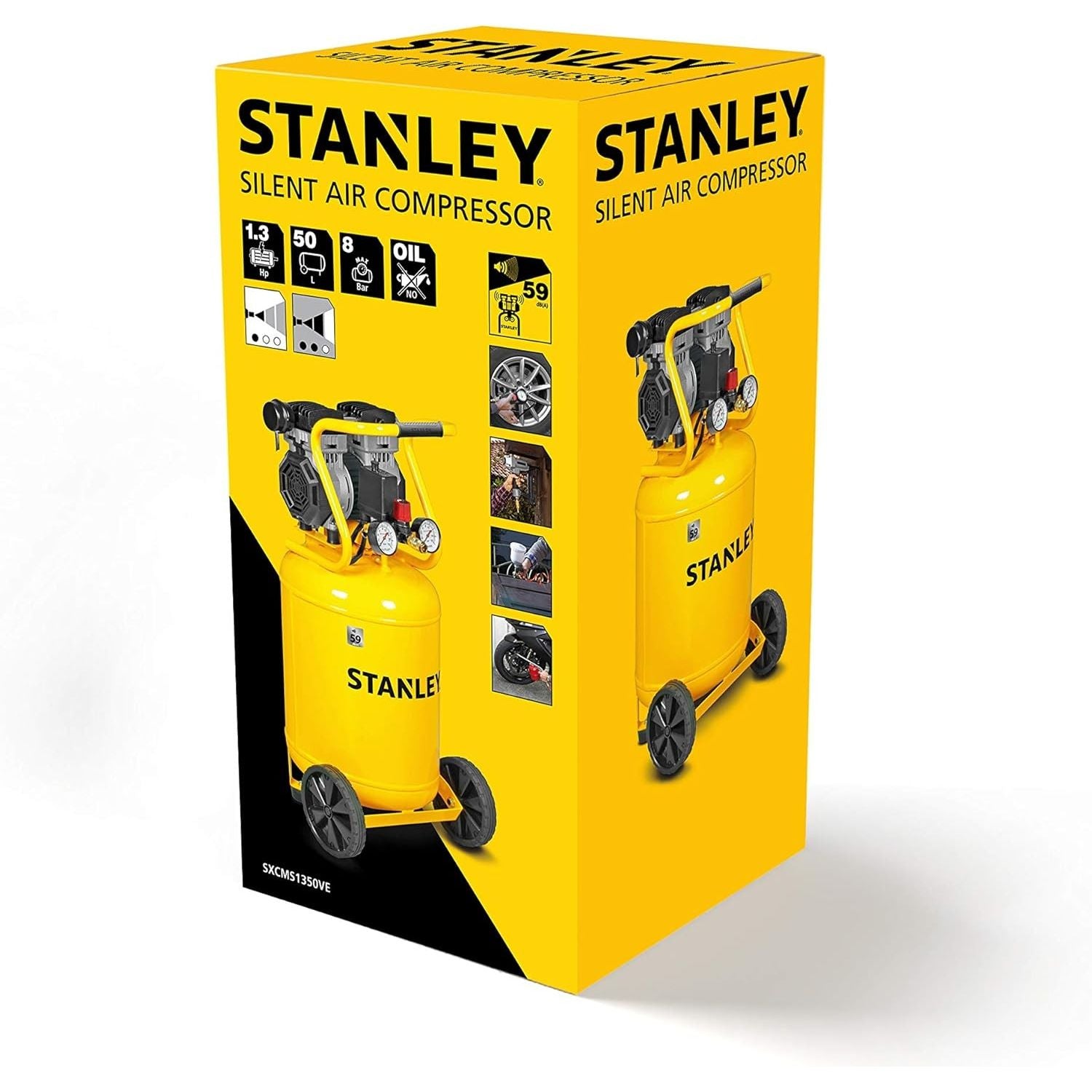 Stanley Compressore Aria Silenziato 50 Litri Silenziato