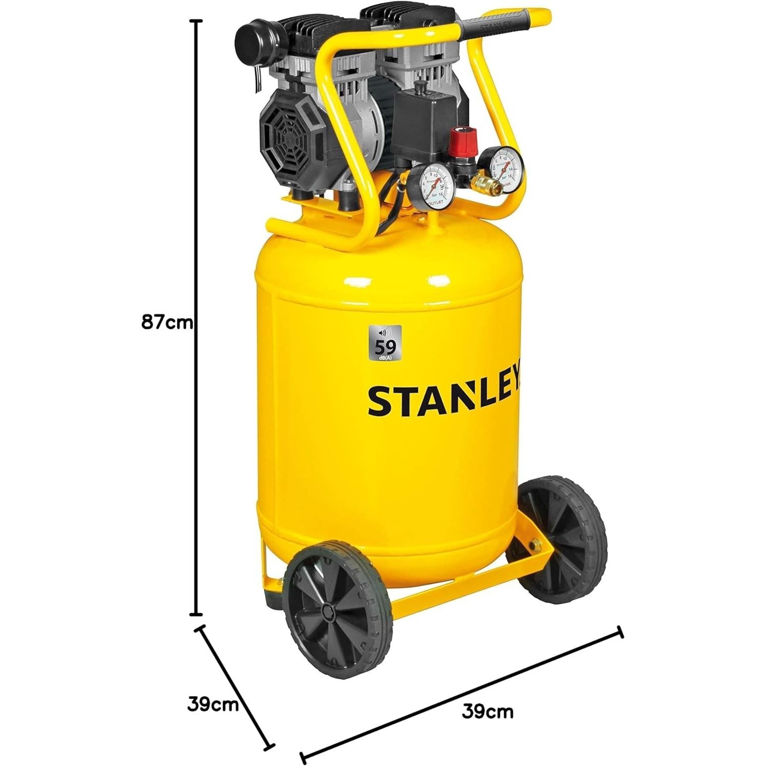 Stanley Compressore Aria Silenziato 50 Litri Silenziato