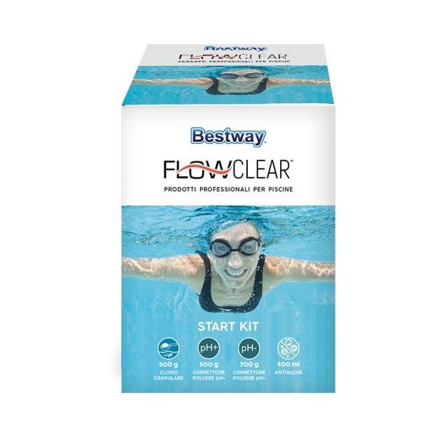 Bestway 59056 Starter Kit per Trattamento Chimico Acqua Piscina