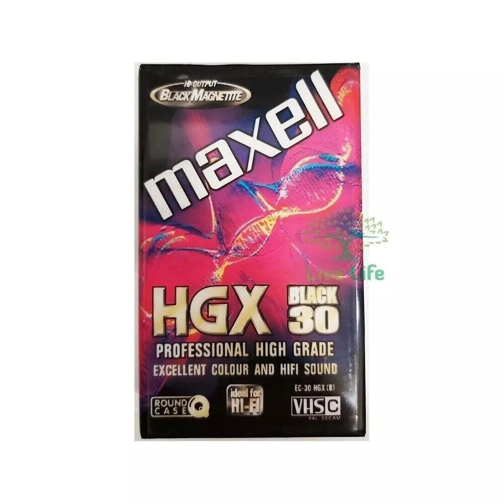 MAXELL VHS-C HGX-B 30 MINUTI