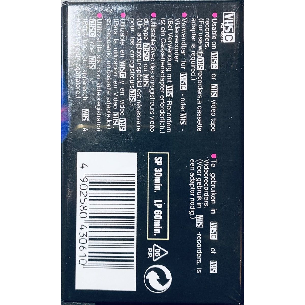 MAXELL VHS-C HGX-B 30 MINUTI