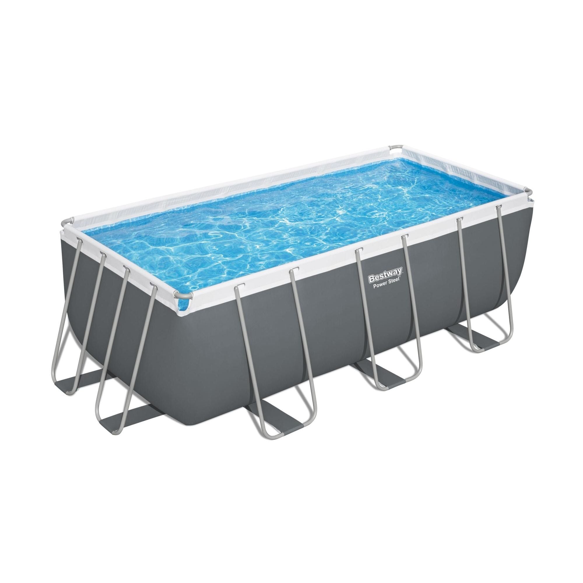 Bestway 56456 Piscina Fuori Terra Power Steel 4.12 m x 2.01 m x 1.22 m