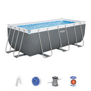 Bestway 56456 Piscina Fuori Terra Power Steel 4.12 m x 2.01 m x 1.22 m