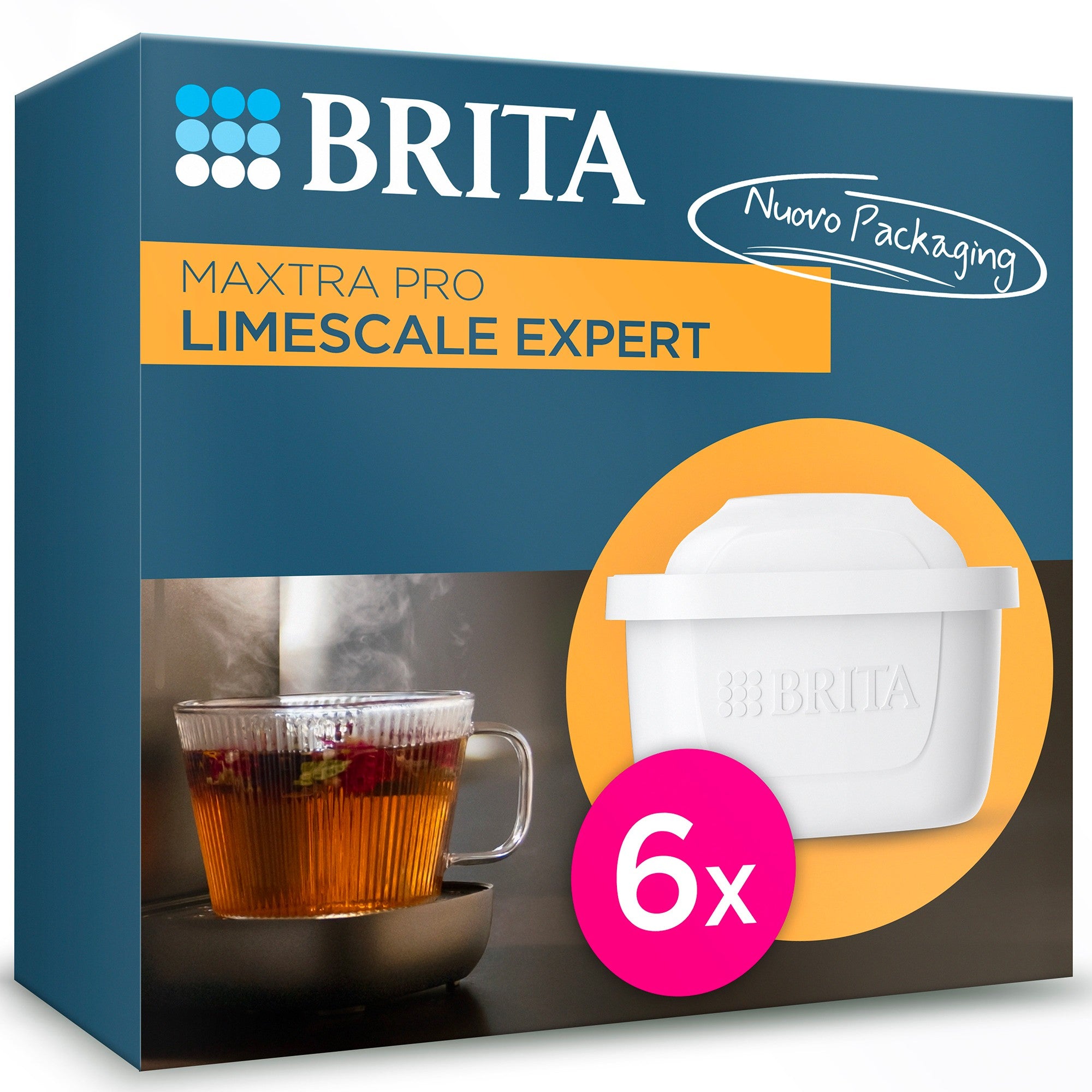 Brita Filtri MAXTRA PRO Limescale, Cartucce per Caraffe Filtranti (Confezione da 6)