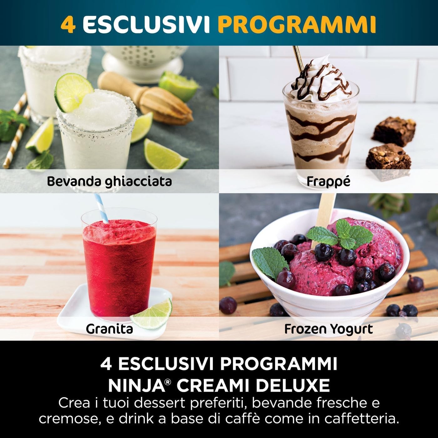 SHARK NINJA GELATERIA CREAMI DELUXE 7 IN 1 - GARANZIA UFFICIALE ITALIA 2 ANNI