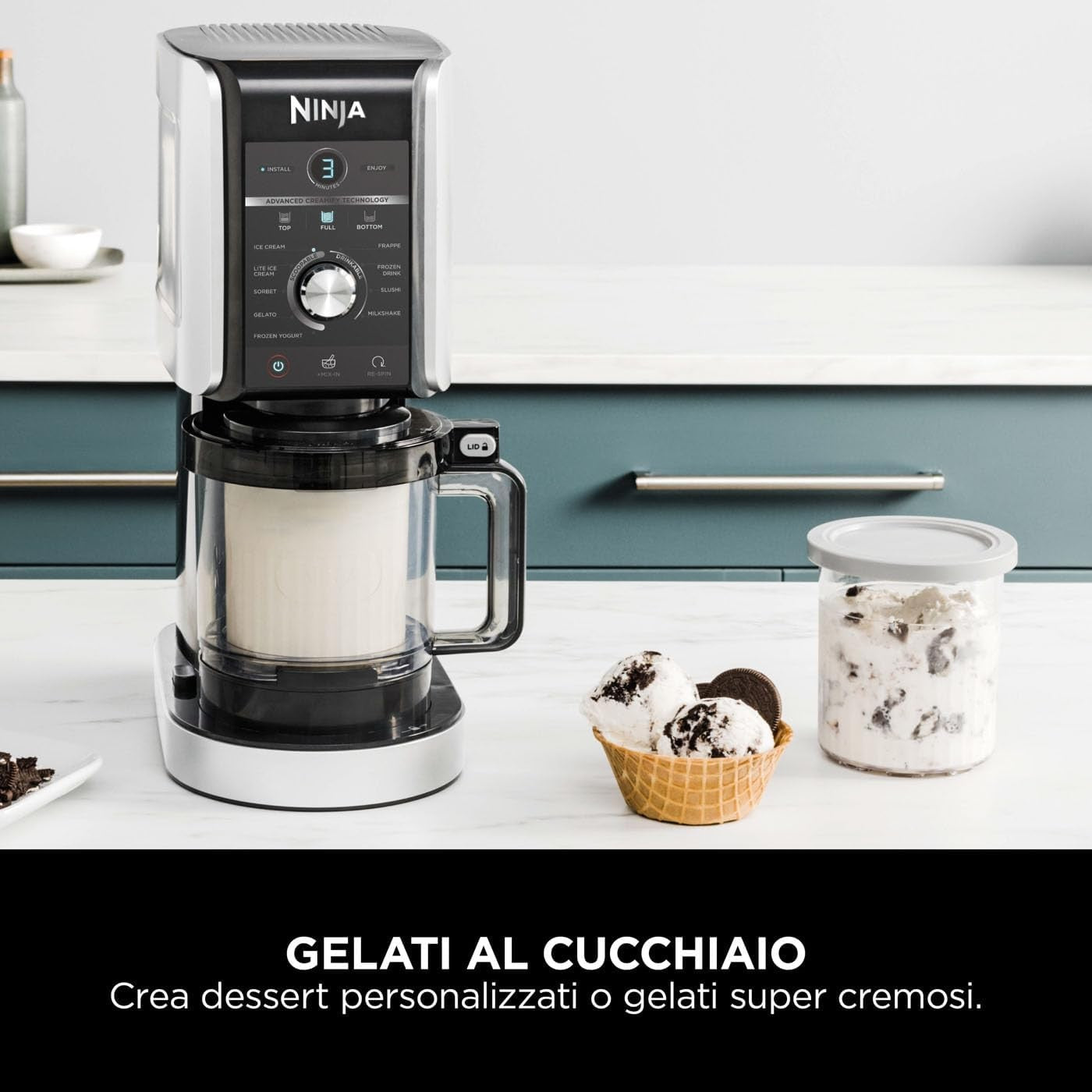 SHARK NINJA GELATERIA CREAMI DELUXE 7 IN 1 - GARANZIA UFFICIALE ITALIA 2 ANNI