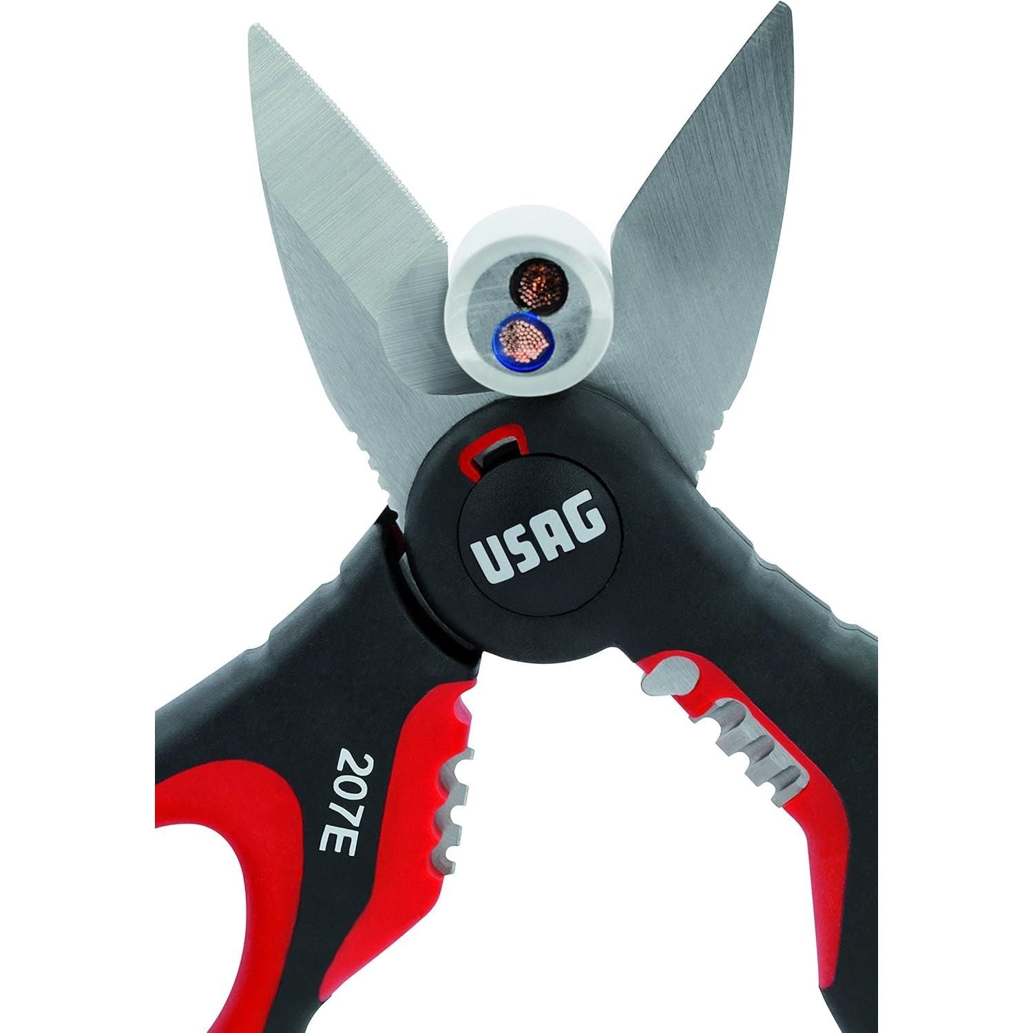 USAG 207 E – Forbice Professionale Per Elettricisti In Acciaio Inox
