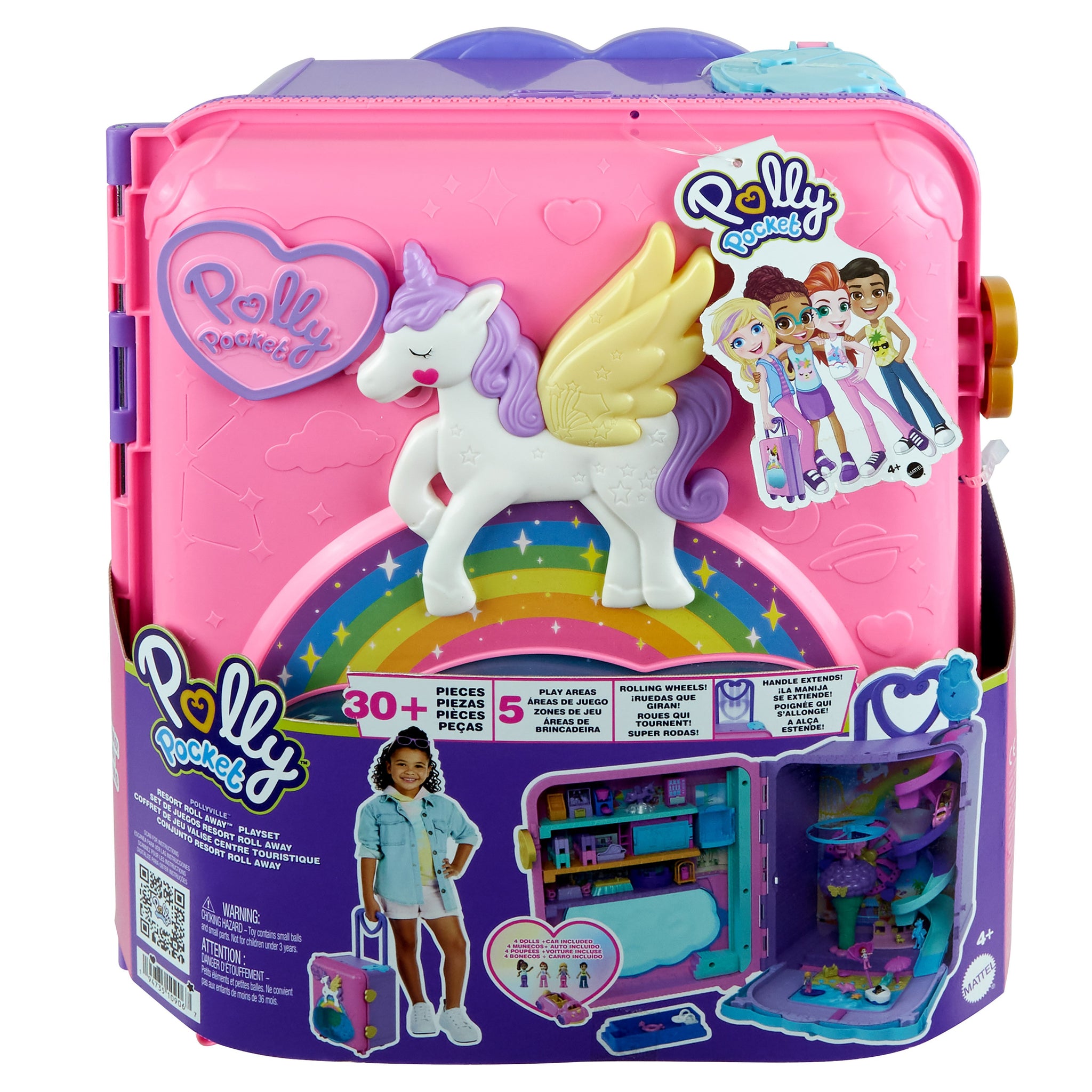 Polly Pocket Pollyville Trolley Resort Vacanze Playset