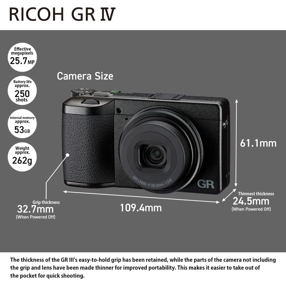 RICOH GR IV GARANZIA ITALIA FOWA 4 ANNI